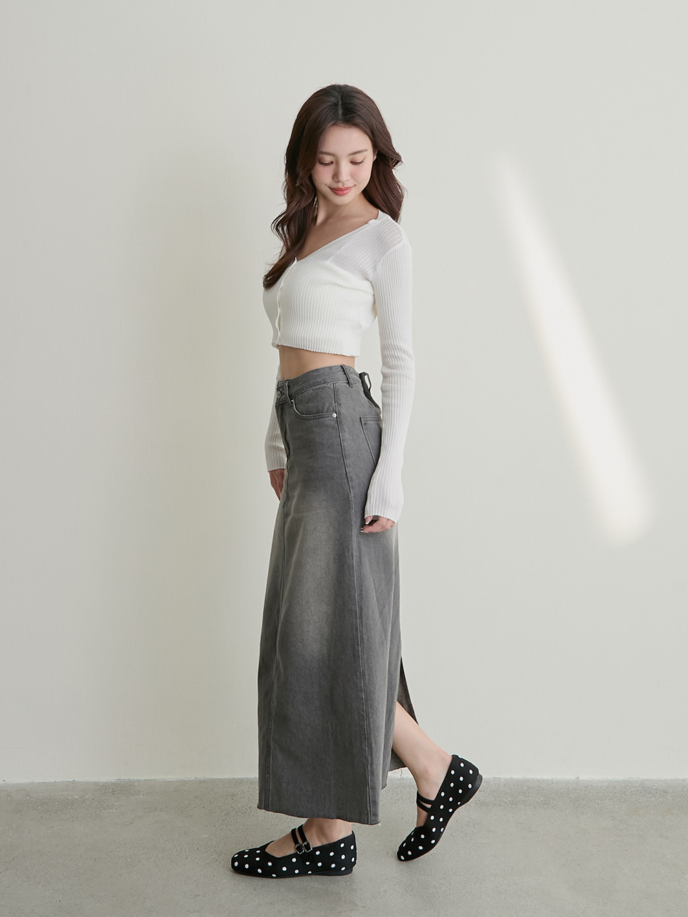 【3D零感雲織鞋】雙帶方頭瑪莉珍鞋 點點黑