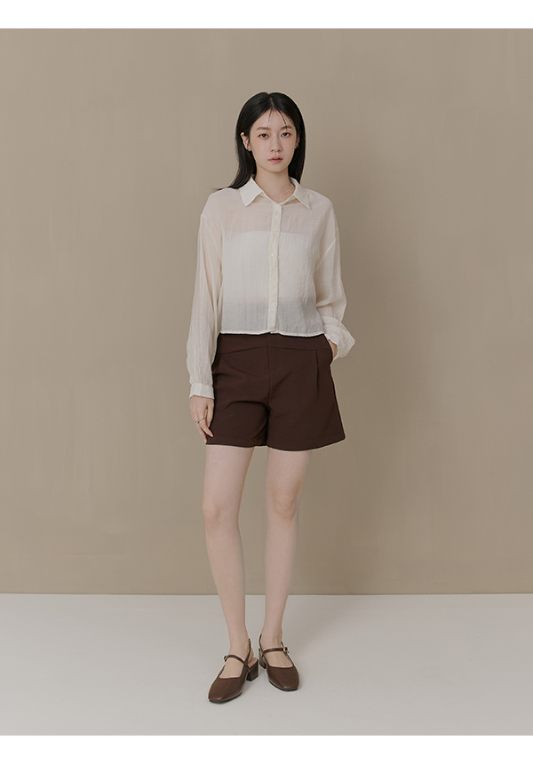 輕盈方頭4D氣墊後空低跟鞋 咖啡