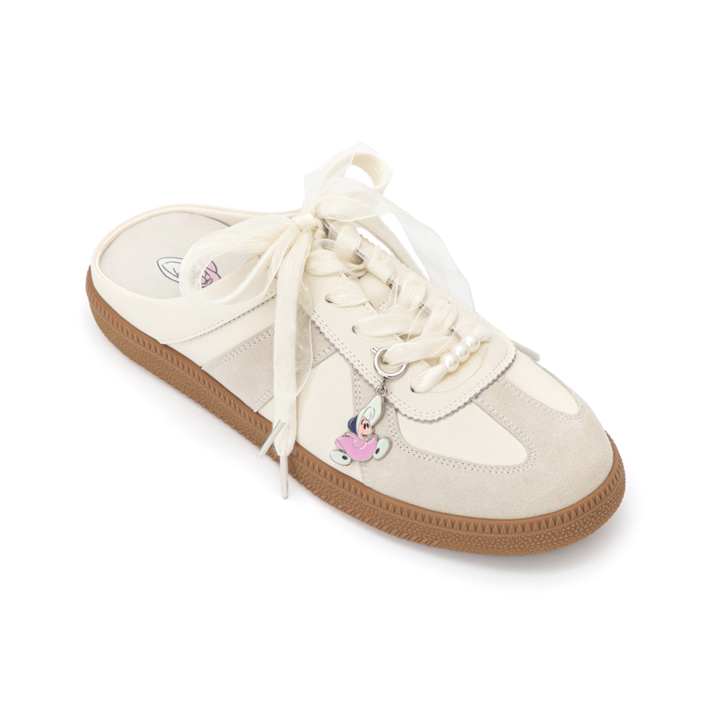 【Disney】牡蠣寶寶真皮德訓穆勒鞋 香草米