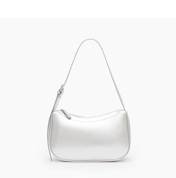 Minimalist Underarm Bag Silver