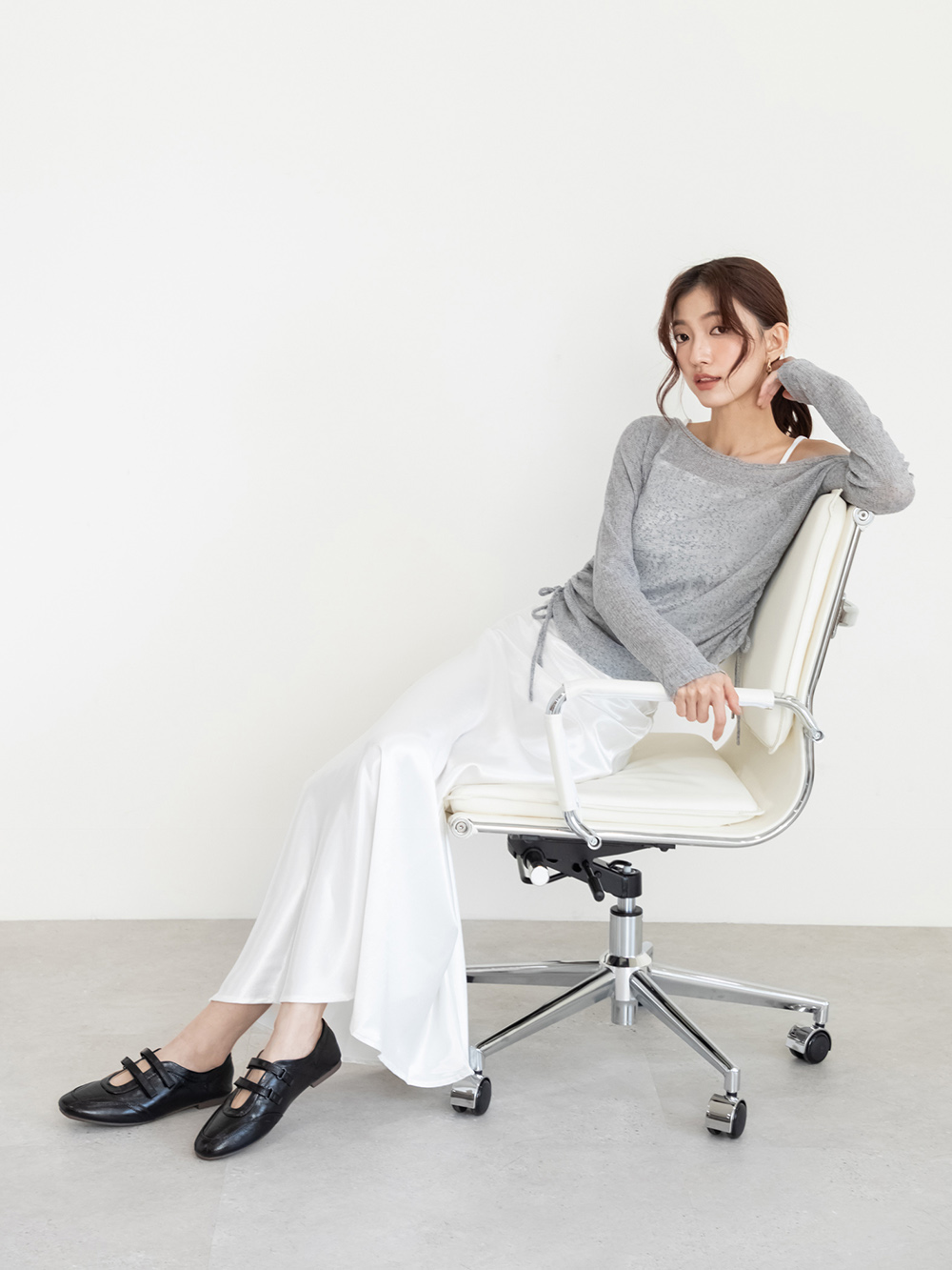 摩登混搭雙帶機能瑪莉珍鞋 黑色