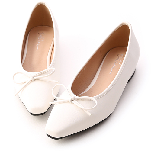 off white ballet flats