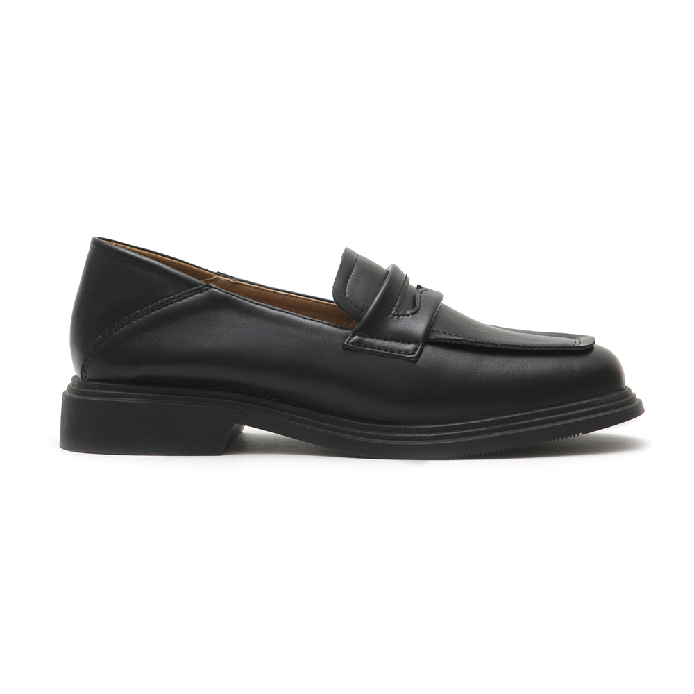 Comfy Soft Backless Loafers Black