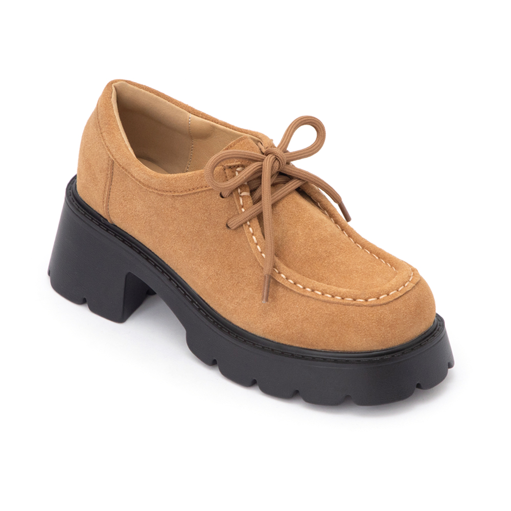 時光印記厚底輕量袋鼠鞋 駝色