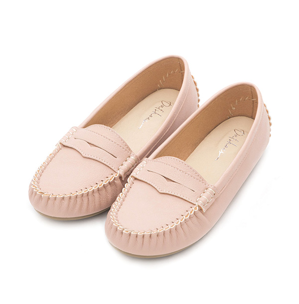 MIT Tassel Moccasin Loafers Nude pink