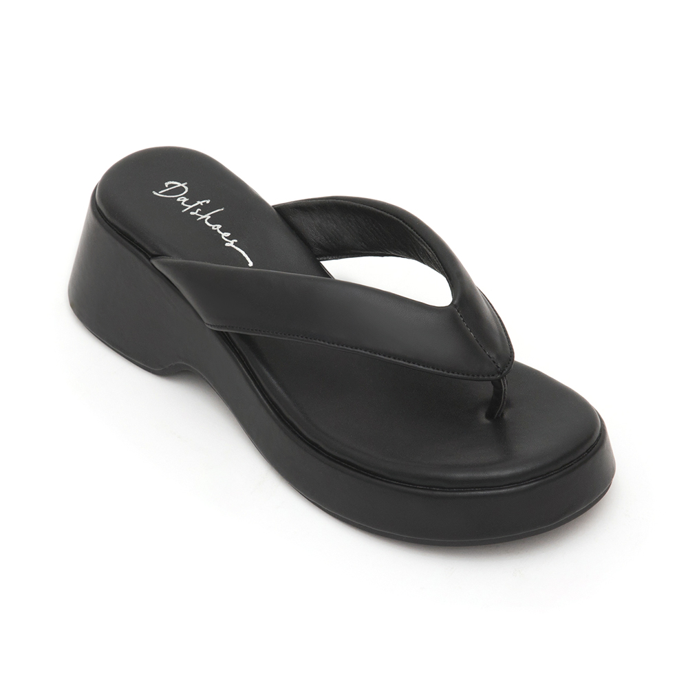 Thick Sole Flip-Flops Black