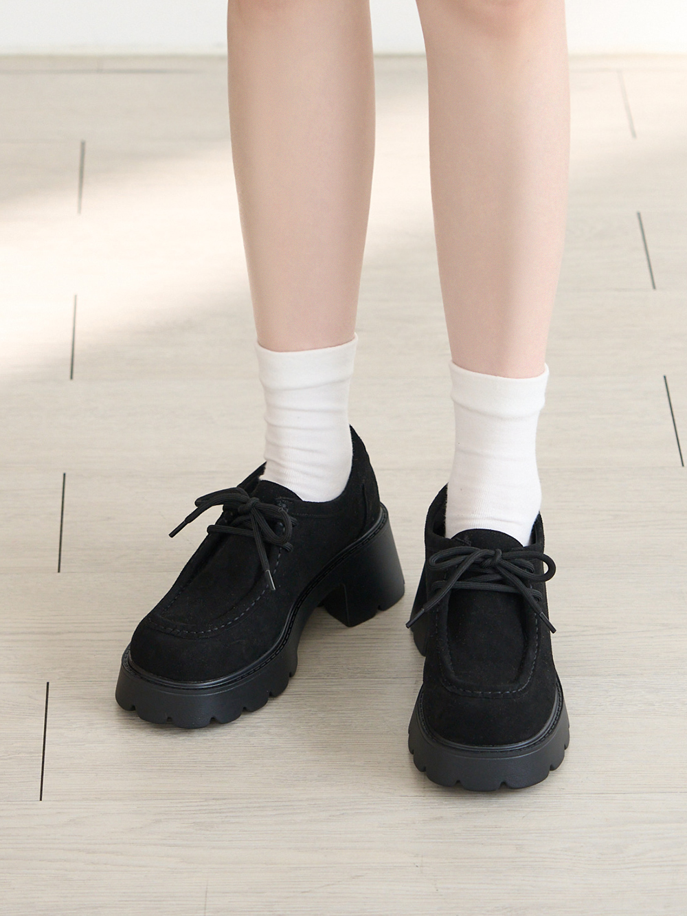 時光印記厚底輕量袋鼠鞋 黑色