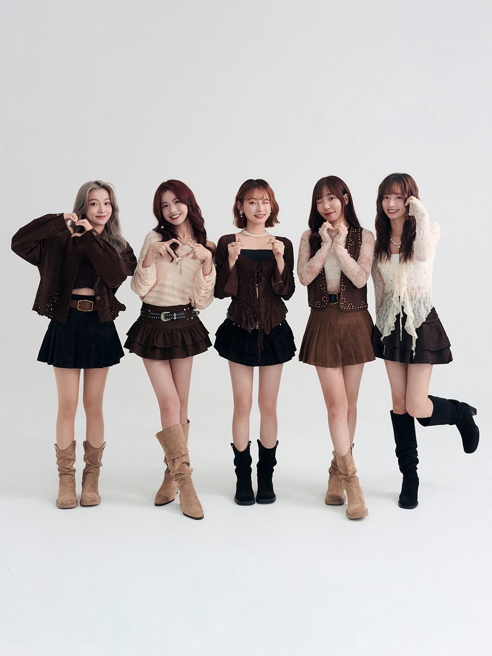 慵懶嬉皮西部堆堆長靴 卡其