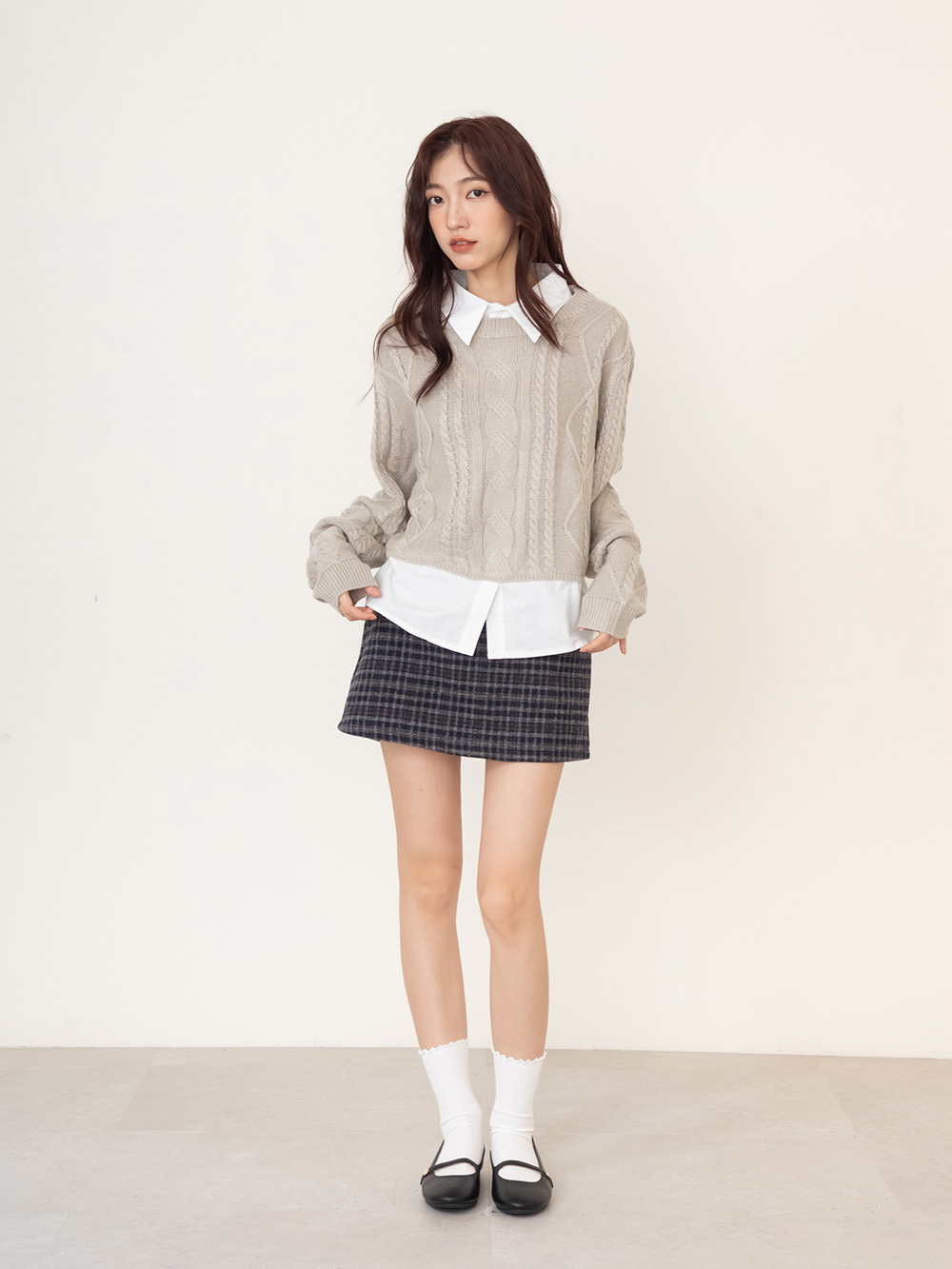 圓頭學院平底瑪莉珍娃娃鞋 黑色