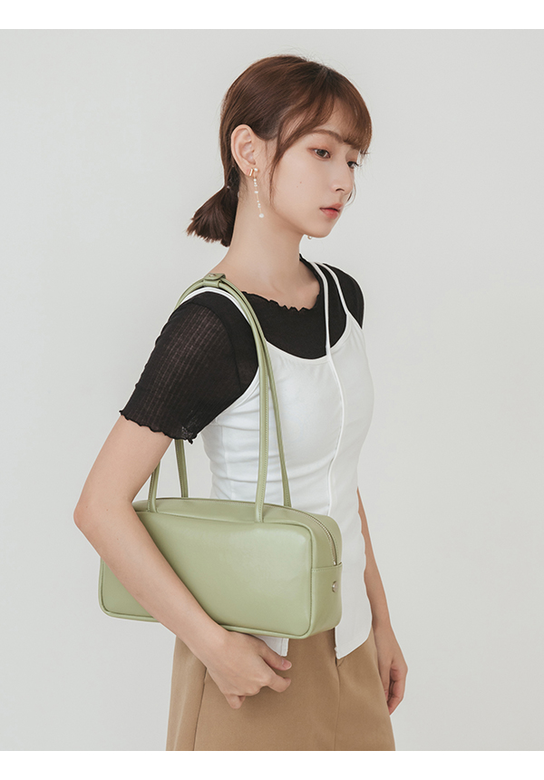 Square Shoulder Bag Green