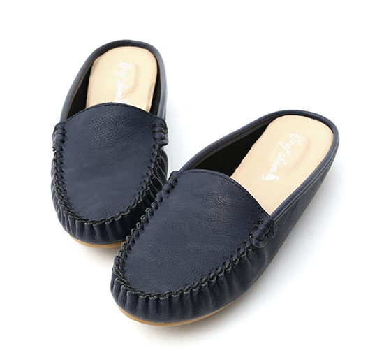 MIT Moccasin Mules Blue