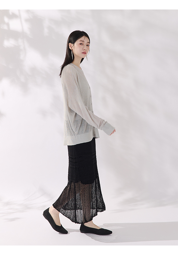 【3D零感雲織鞋】小V口尖頭通勤包鞋 午夜黑