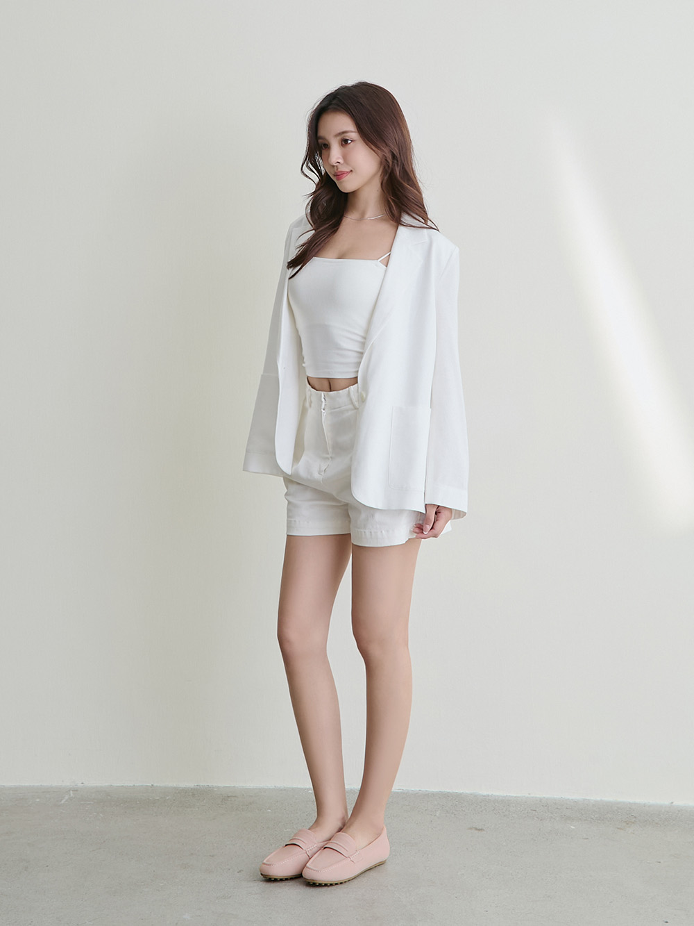 【3D零感雲織鞋】通勤款樂福豆豆鞋 裸膚粉