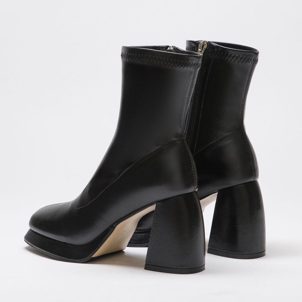 Platform High-Heel Slimming Boots Black