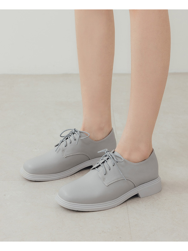 Soft Lace-Up Derby Shoes Glacier Blue