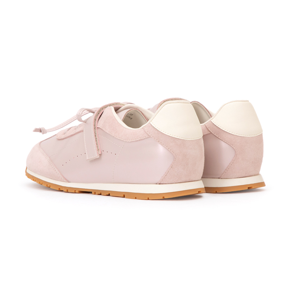 粉彩系列OK繃貼真皮休閒鞋 粉色