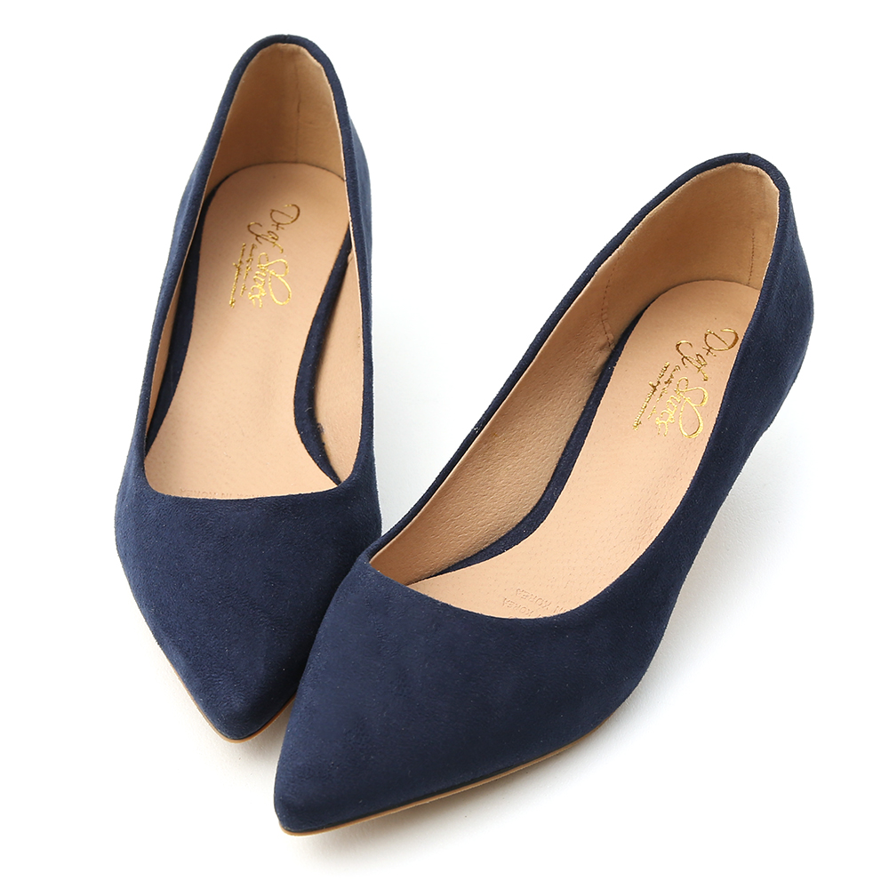 faux suede pointed heel