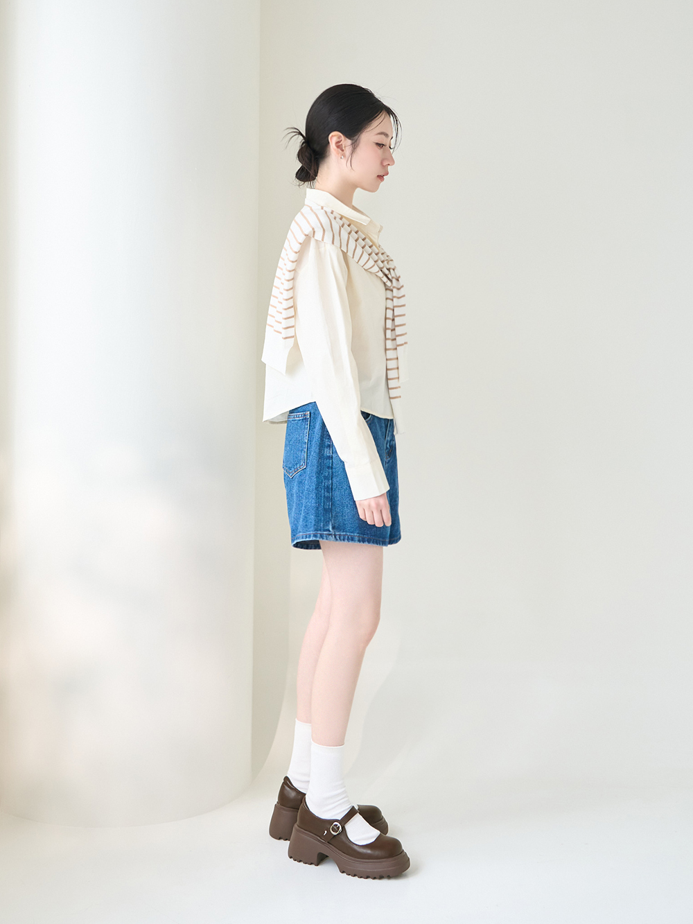 氧氣美女增高加厚底瑪莉珍鞋 咖啡