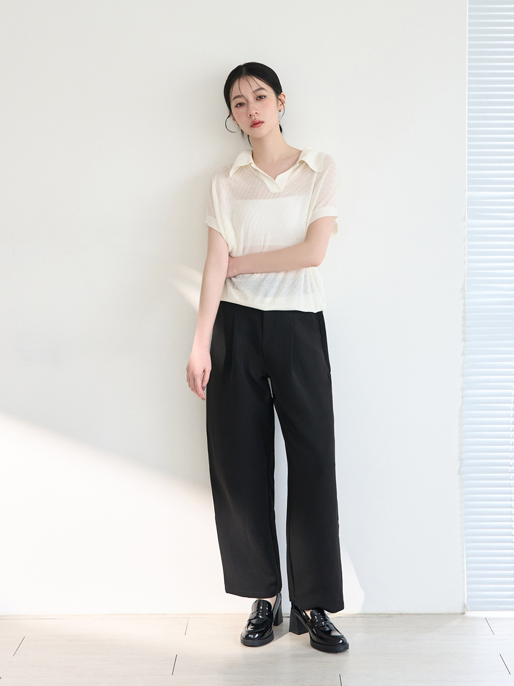 都會美型水台高跟樂福鞋 黑色