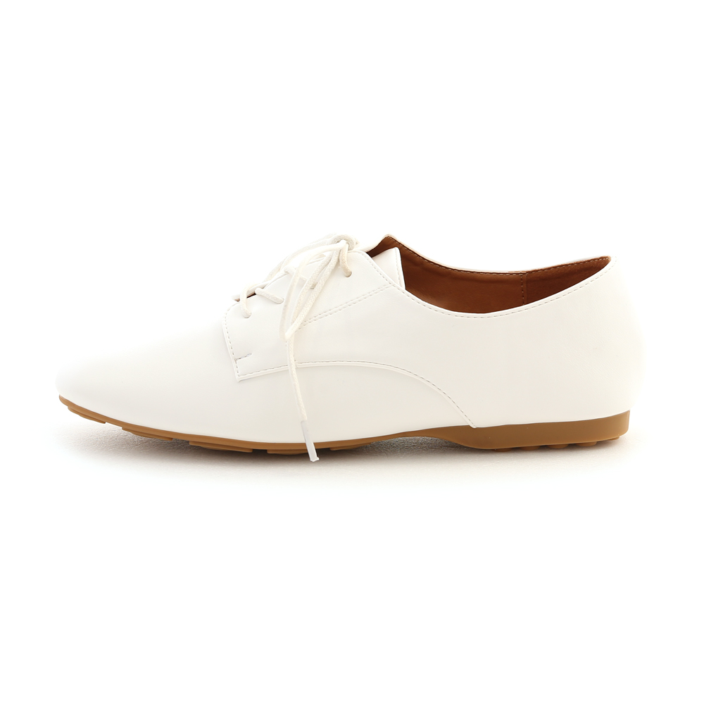 Soft Leather Oxfords White