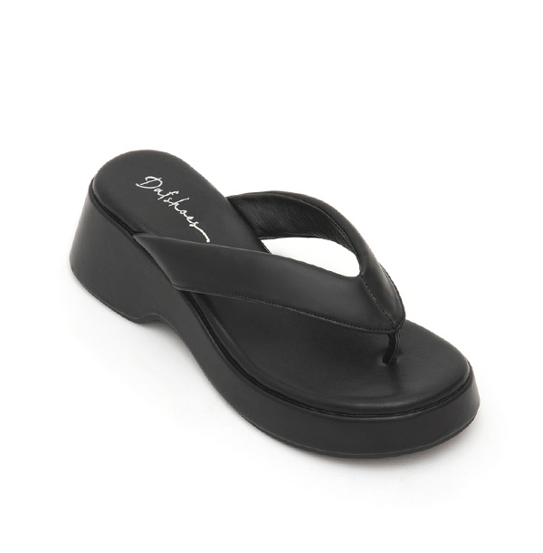 Thick Sole Flip-Flops Black