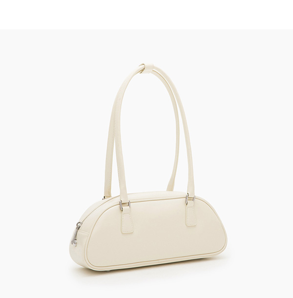 Shoulder Baguette Bag Beige