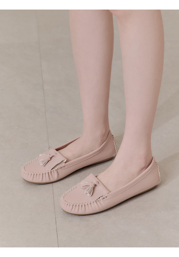 MIT Comfort Moccasin Loafers Nude pink