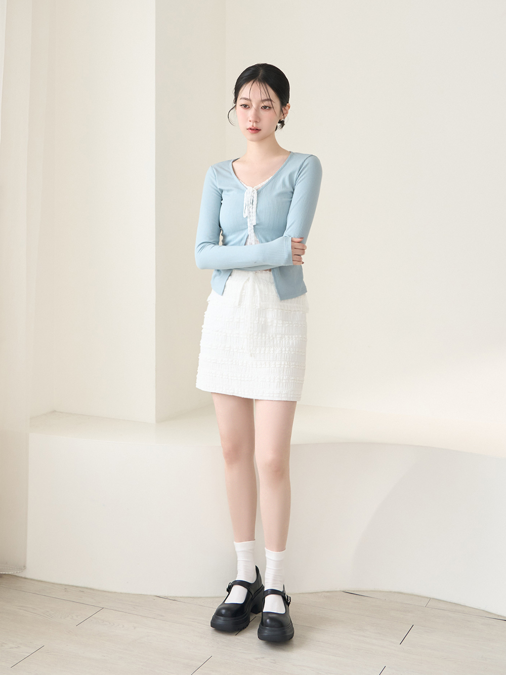 氧氣美女增高加厚底瑪莉珍鞋 黑色