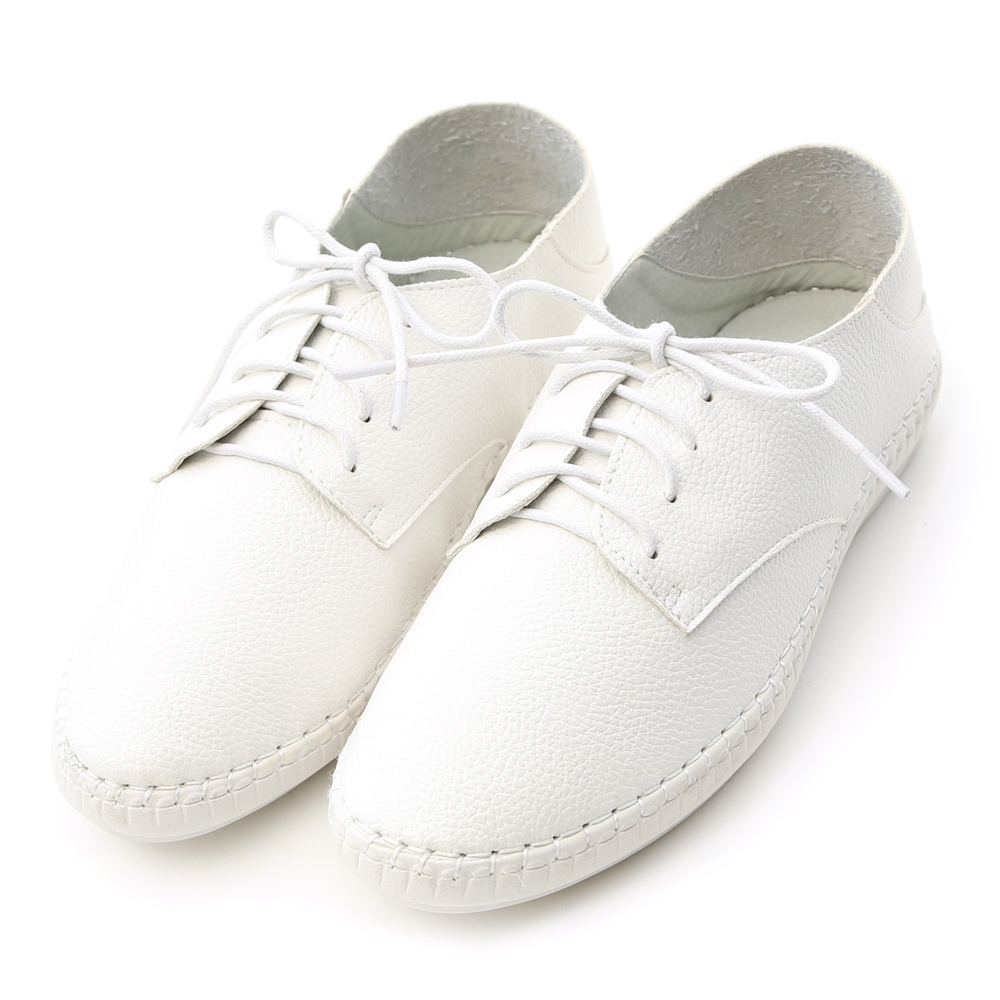 Extreme Soft Leather Step-Back White Shoes White