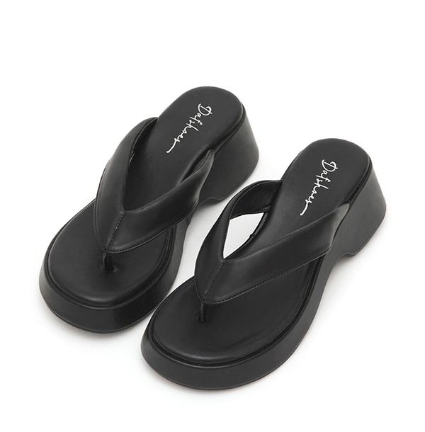 Thick Sole Flip-Flops Black