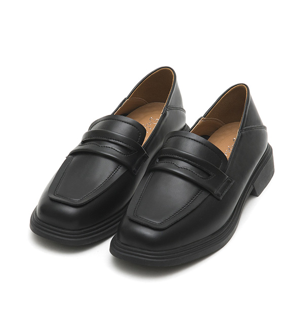 Comfy Soft Backless Loafers Black