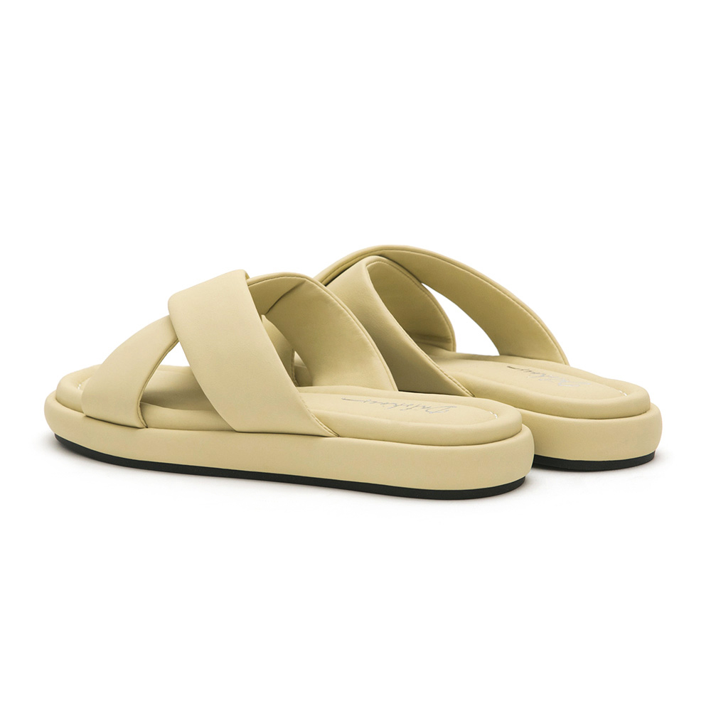 Comfy Candy Crossed Airsoft Slippers Yellow