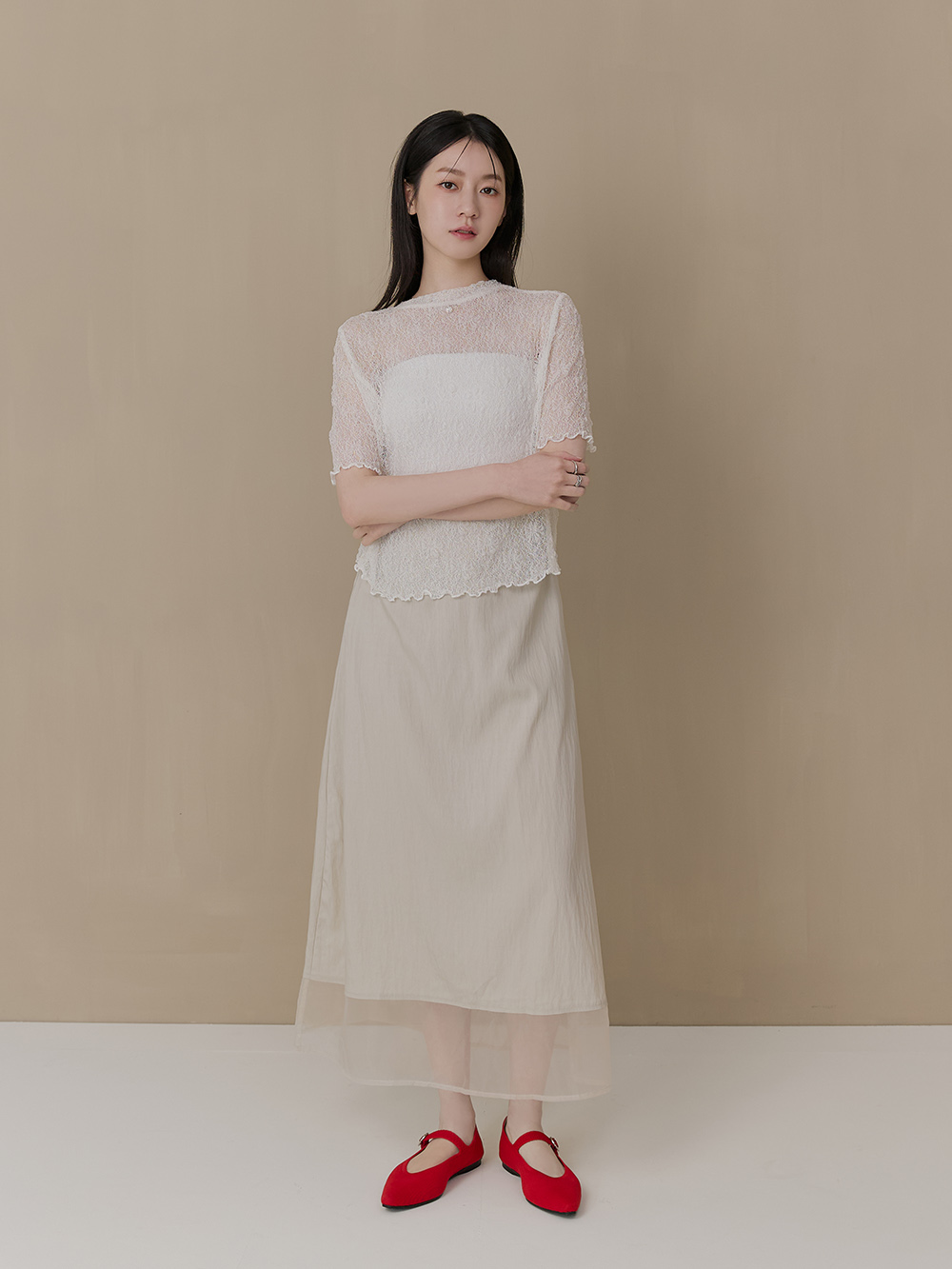 【3D零感雲織鞋】尖頭瑪莉珍鞋 熱戀紅