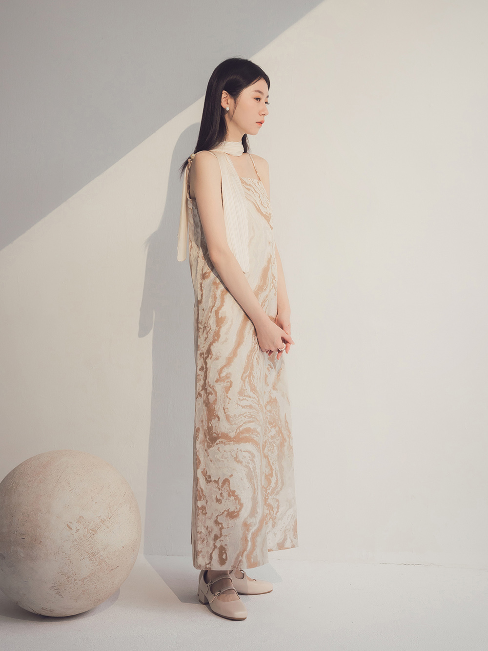 珍妮旋風．4D氣墊雙帶低跟瑪莉珍鞋 香草米