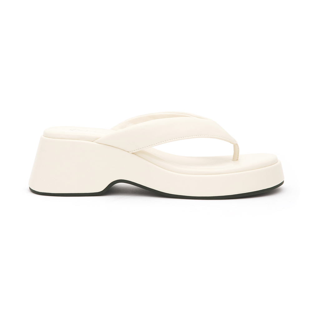 Thick Sole Flip-Flops Beige