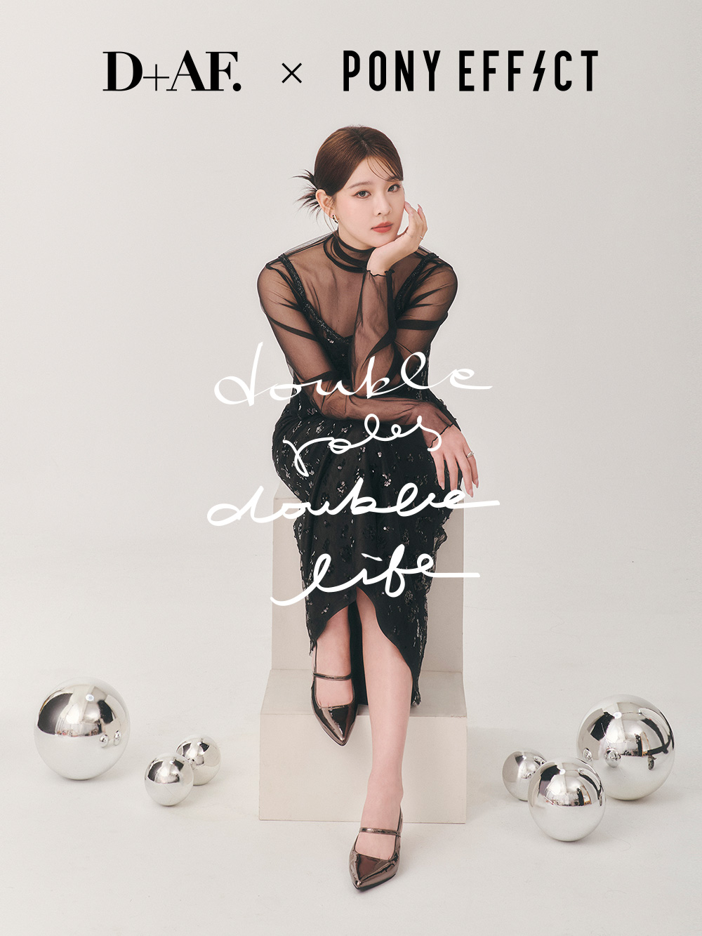 一穿愛上尖頭低跟後空跟鞋 黑