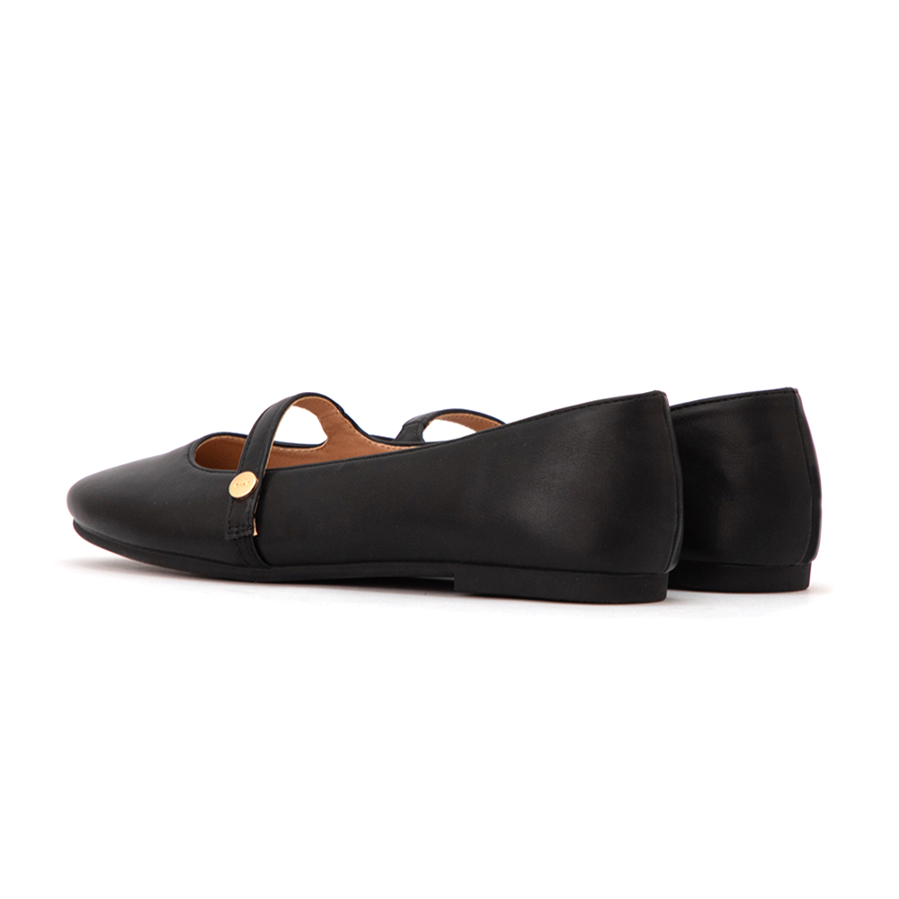 圓頭學院平底瑪莉珍娃娃鞋 黑色