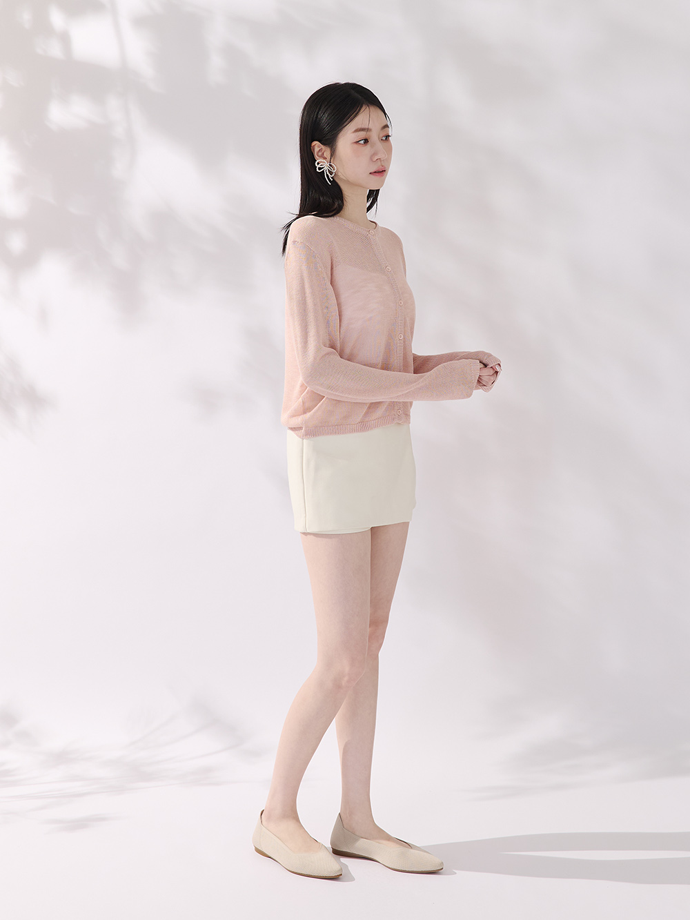 【3D零感雲織鞋】小V口尖頭通勤包鞋 香草米