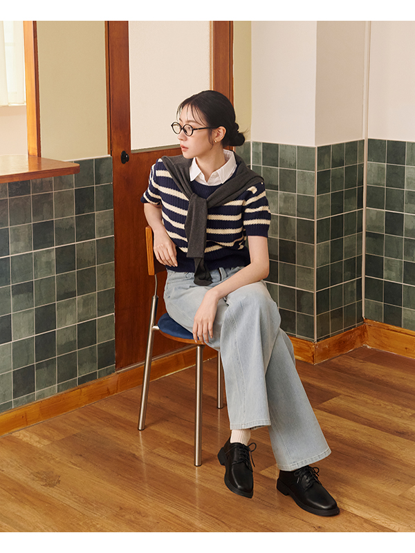 好搭宣言Q軟綁帶德比鞋 時尚黑