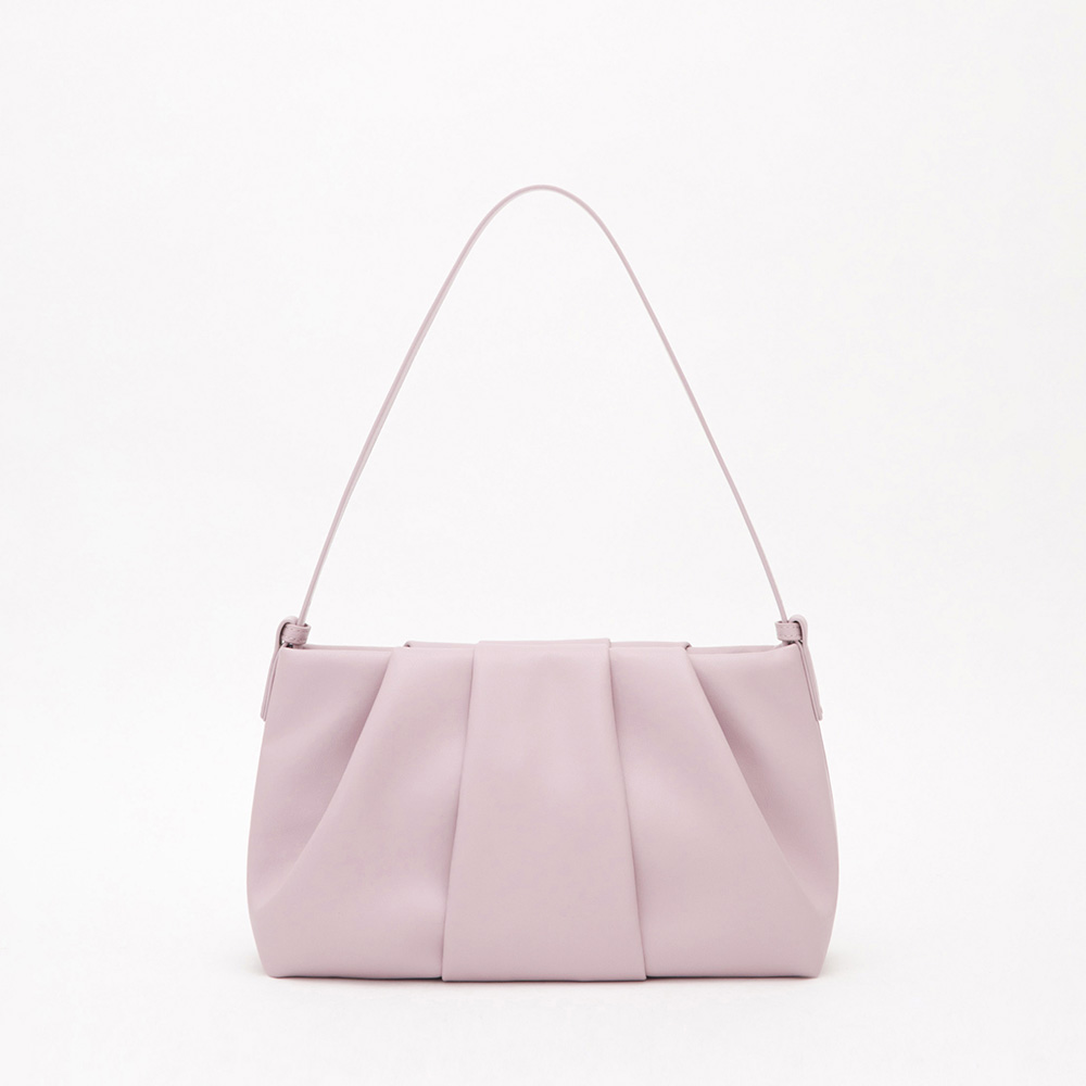 Cloud Ruched Shoulder Bag 紫