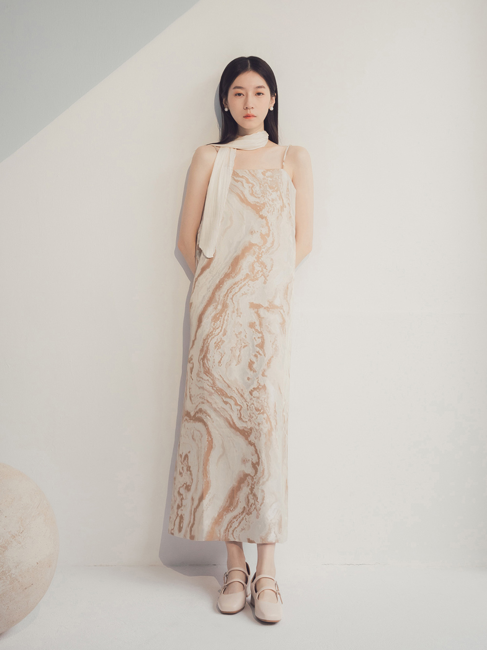 珍妮旋風．4D氣墊雙帶低跟瑪莉珍鞋 香草米