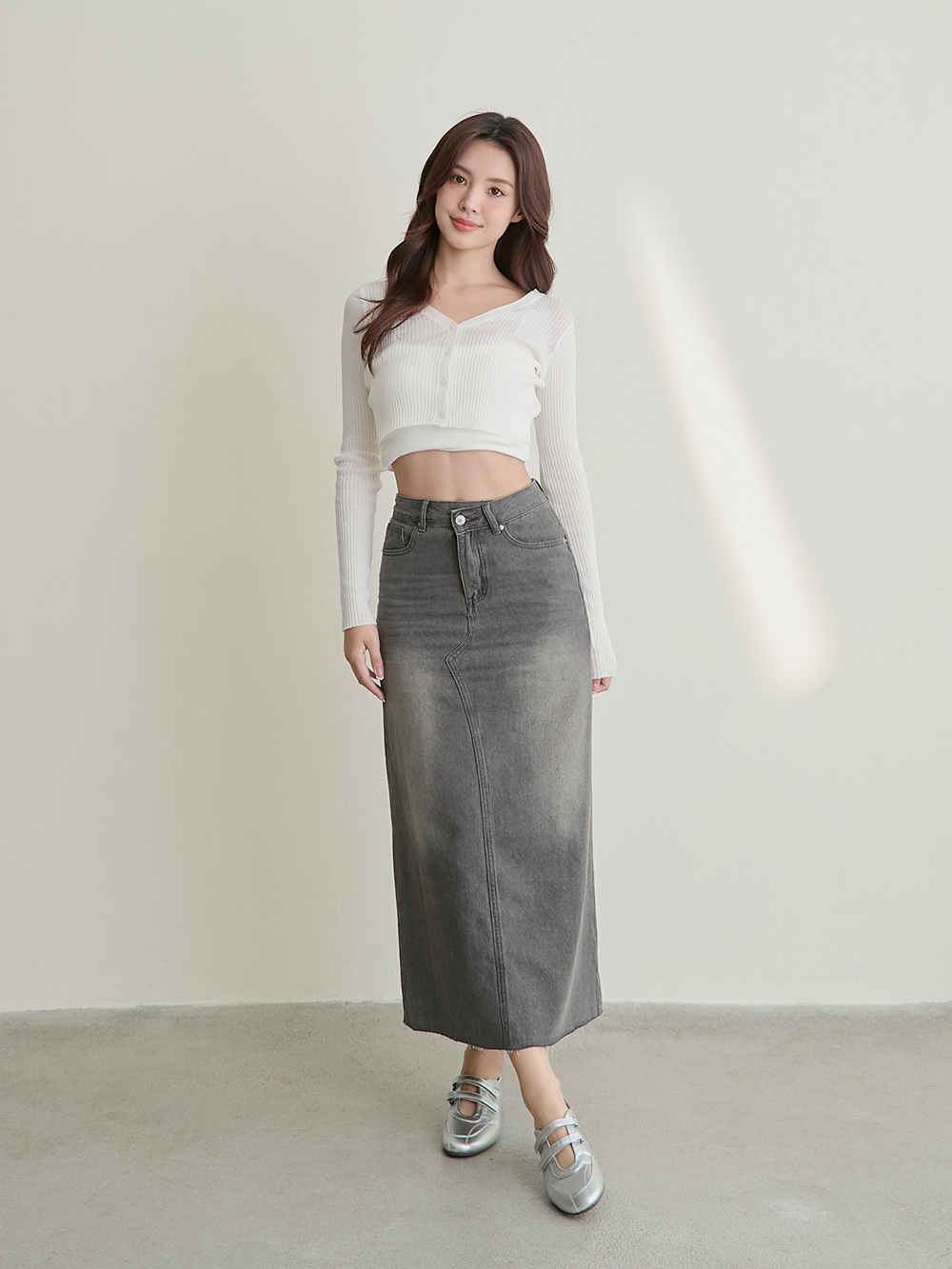 摩登混搭雙帶機能瑪莉珍鞋 銀色