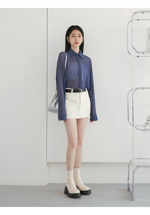 美腿濾鏡．輕量加厚底瘦瘦短靴 香草米