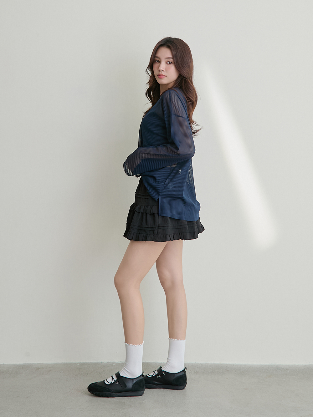 好穿趨勢交叉帶機能瑪莉珍鞋 黑色