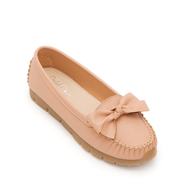 MIT Bow Platform Moccasins Pink