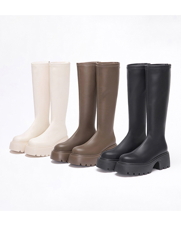 Lightweight Slimming Tall Boots Vanilla