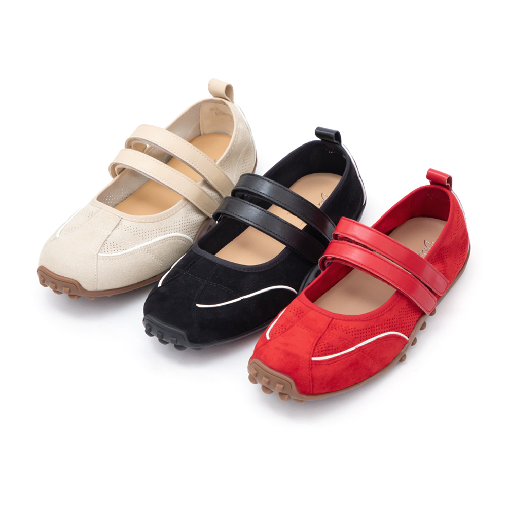 好穿Q彈雙帶機能瑪莉珍鞋 象牙白