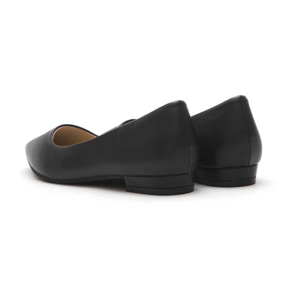 Classic Pointed Toe Ballet Flats Black