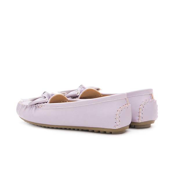 MIT Bow Moccasin Loafers Lavender