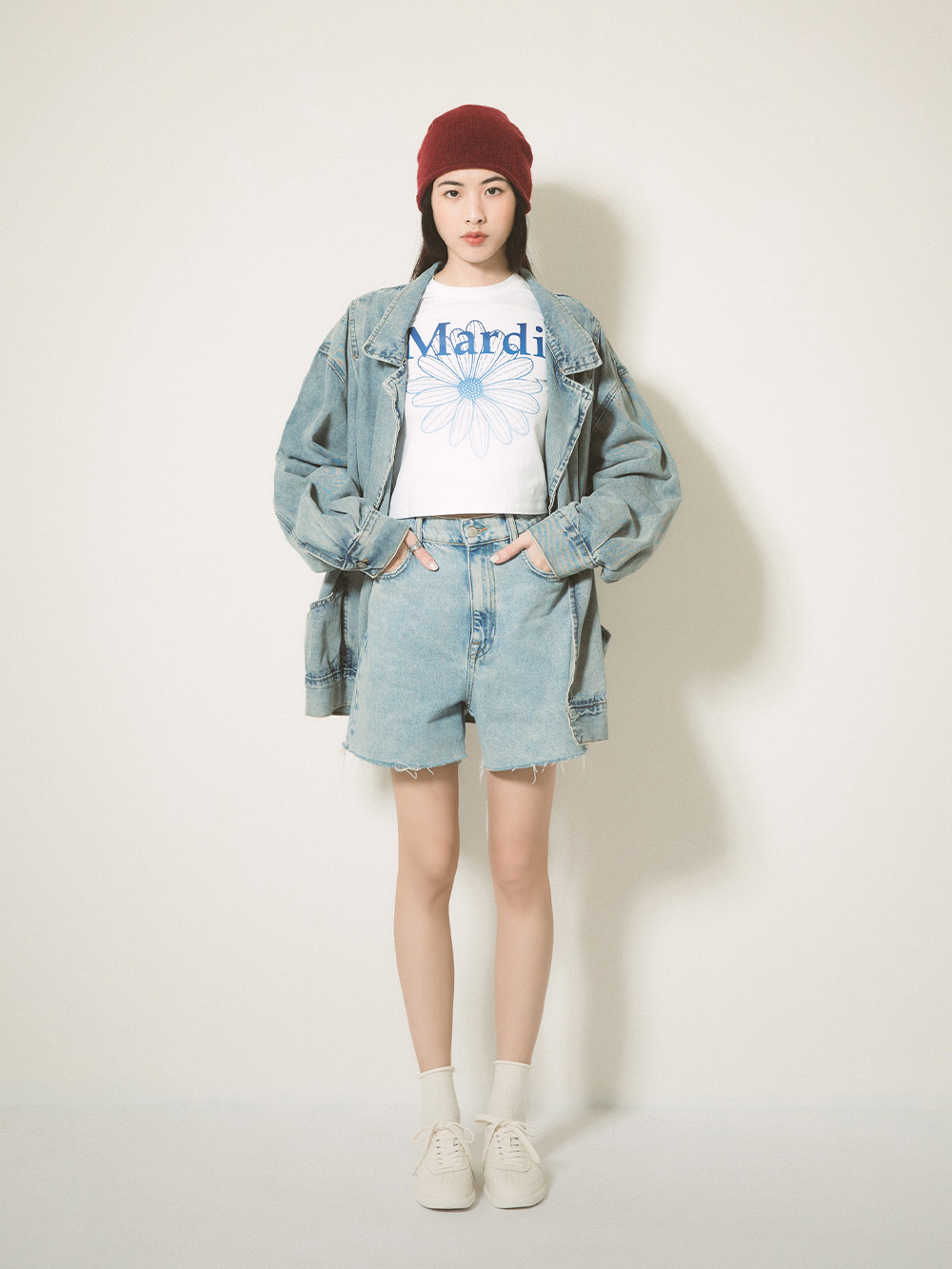 超極軟新柔感真皮小白鞋 紅